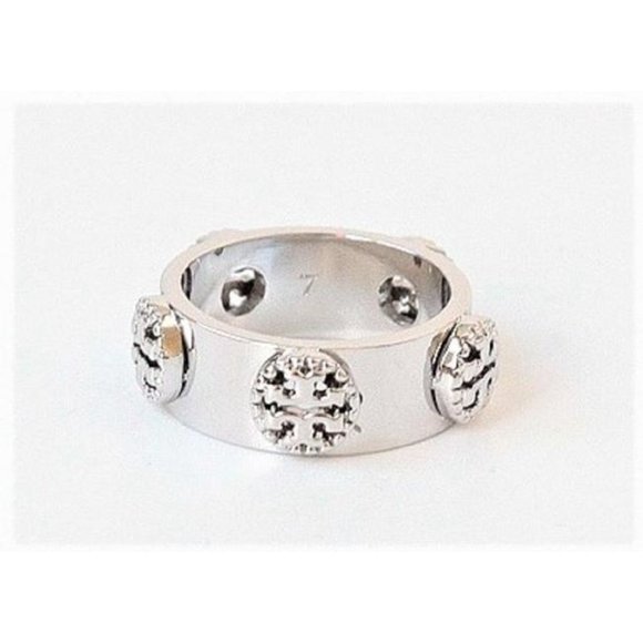 Tory Burch Silver Milgrain Ring - Picture 4 of 4